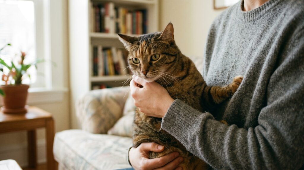 habits that stress cats out