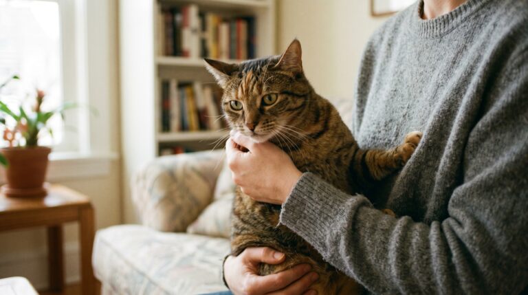 habits that stress cats out